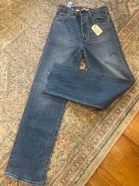 Levi's women’s Straight-Leg Jeans - Indigo Blue